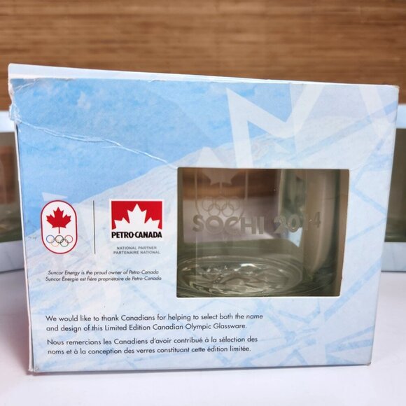 Olympic Glass Coffee Mugs Sochi 2014 Canadian Glassware Limited Edition Lot Of 3 - Picture 9 of 11
